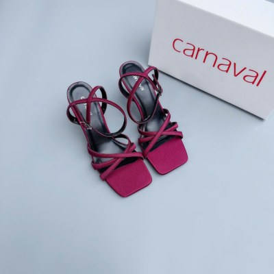 Giày Sandal Cao Gót Nữ Carnaval Quai Đan Chéo Gợi Cảm Gót Nhọn 7cm - VS125 - ảnh 9