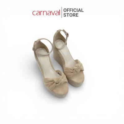 Sandal Nữ Carnaval Đế Xuồng Cao 11cm Thiết Kế Nơ Nữ Tính, Êm Chân, Đi Chơi, Đi Biển, Du Lịch - VS194 - ảnh 10