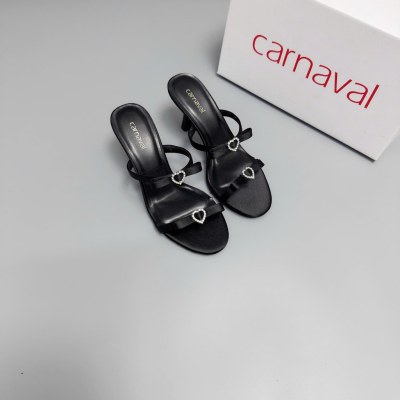 Dép Cao Gót 7cm - 9cm Carnaval Kiểu Dáng Sang Trọng, Gắn Trái Tim Lấp Lánh - VS113 - ảnh 7