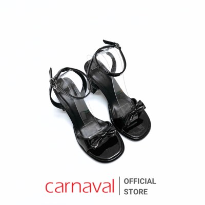 Sandal Cao Gót Nữ Quai Đính Nơ Carnaval Sang Trọng - Gót Đế Vuông 8cm Phối Đồ Cực Xinh - VS136 - ảnh 10
