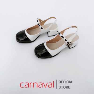 Giày Cao Gót Nữ Dáng Búp Bê Quai Hậu Carnaval Gót Cao 5cm Siêu Xinh, Phong Cách, Siêu Dễ Thương - VS41 - ảnh 7