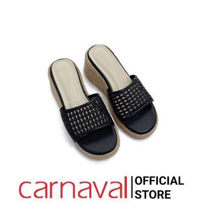 Dép Xuống Nữ Đế Cói Carnaval Cao 7cm Quai Đan Lưới Thoáng Khí, Tôn Dáng, Thời Trang - VS170 - ảnh 6