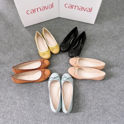 Giày búp bê nữ CARNAVAL nơ xinh thanh lịch đế bệt êm chân phong cách Hàn Quốc thời trang công sở - VS21 - ảnh 9