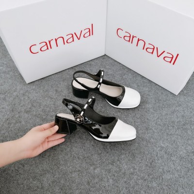 Giày Cao Gót Nữ Dáng Búp Bê Quai Hậu Carnaval Gót Cao 5cm Siêu Xinh, Phong Cách, Siêu Dễ Thương - VS41 - ảnh 3