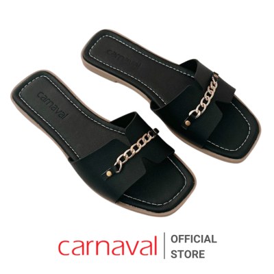 Dép Nữ Quai Ngang Gắn Xích Carnaval Thời Trang Trẻ Trung Phong Cách Hiện Đại -VS49 - ảnh 6