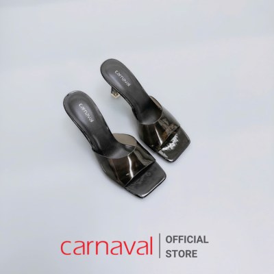 Dép Cao Gót Nữ Gót Mika 7cm Quai Trong Suốt Mũi Vuông Phong Cách Trẻ Trung Carnaval - VS128 - ảnh 11